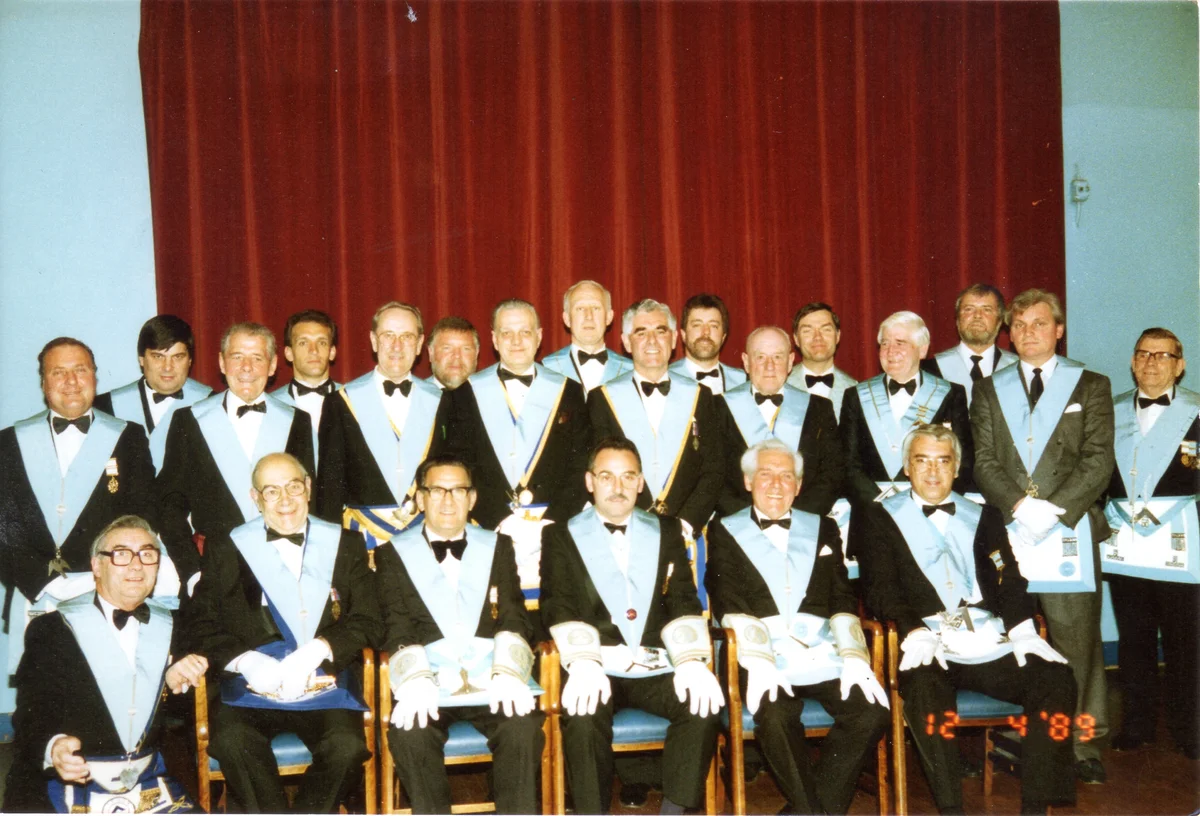 Historical lodge meeting from 1989