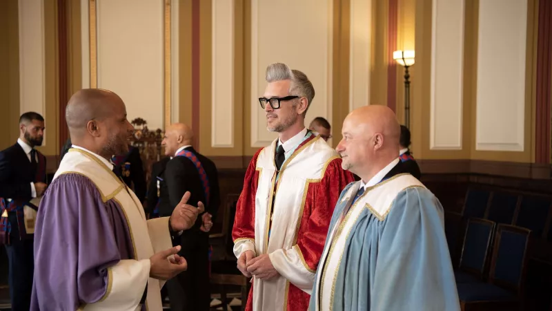 Royal Arch Principals in ceremonial regalia